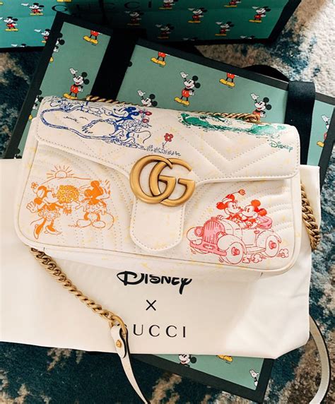 disney x gucci gg marmont small shoulder bag|gucci marmont matelassé shoulder bag.